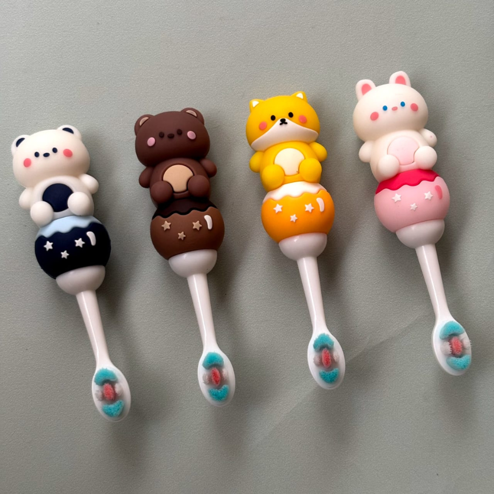 Cartoon Toothbrush (Pack of 2 - Mix Design)
