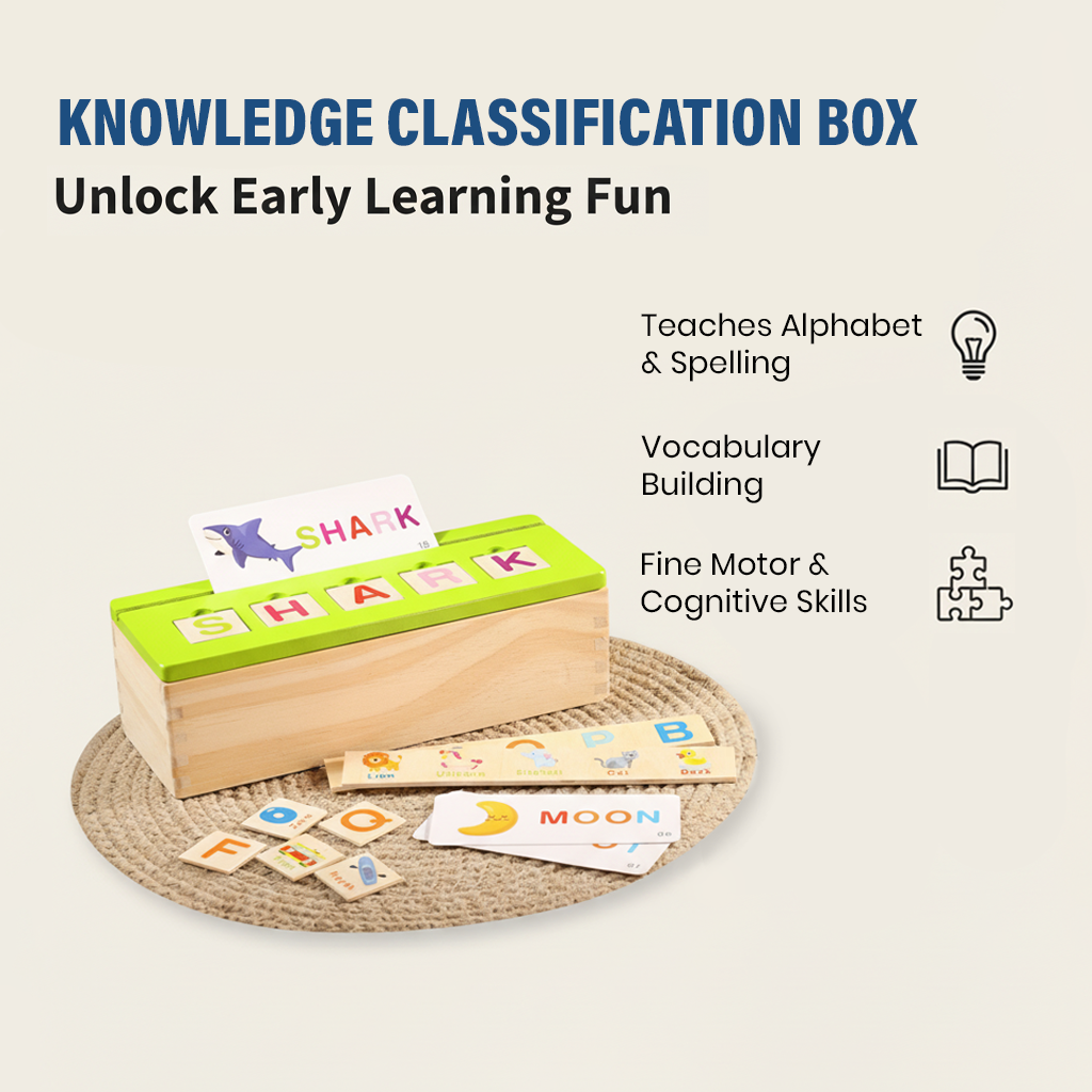 Knowledge Classification Box | Montessori Toy – Crafted Woodies