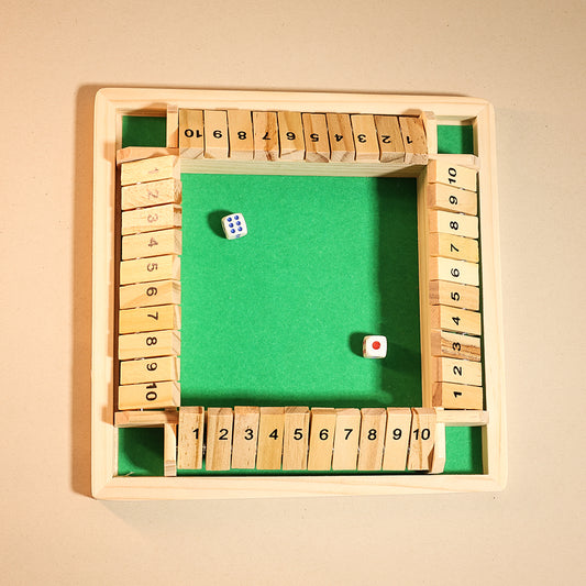 4 player shut the box game