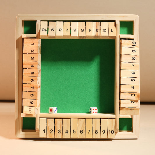 4 player shut the box game