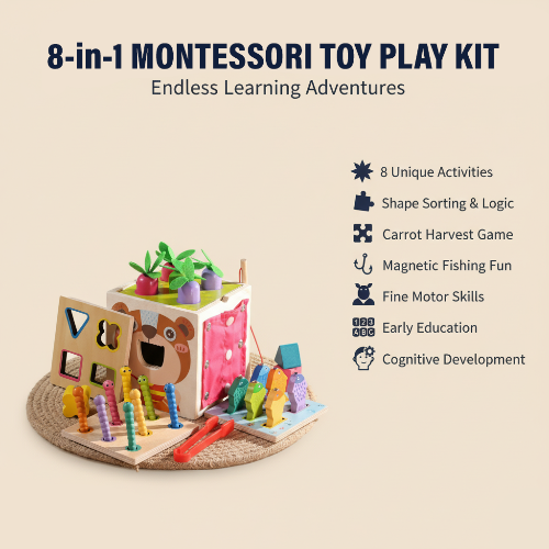 8 in 1 Montessori Toy Play Kits 