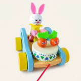 Wooden Bunny Pull-Along Toy