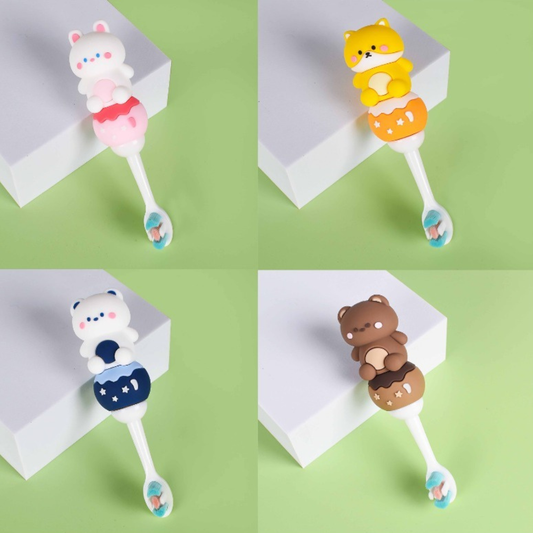 Cartoon Toothbrush (Pack of 2 - Mix Design)