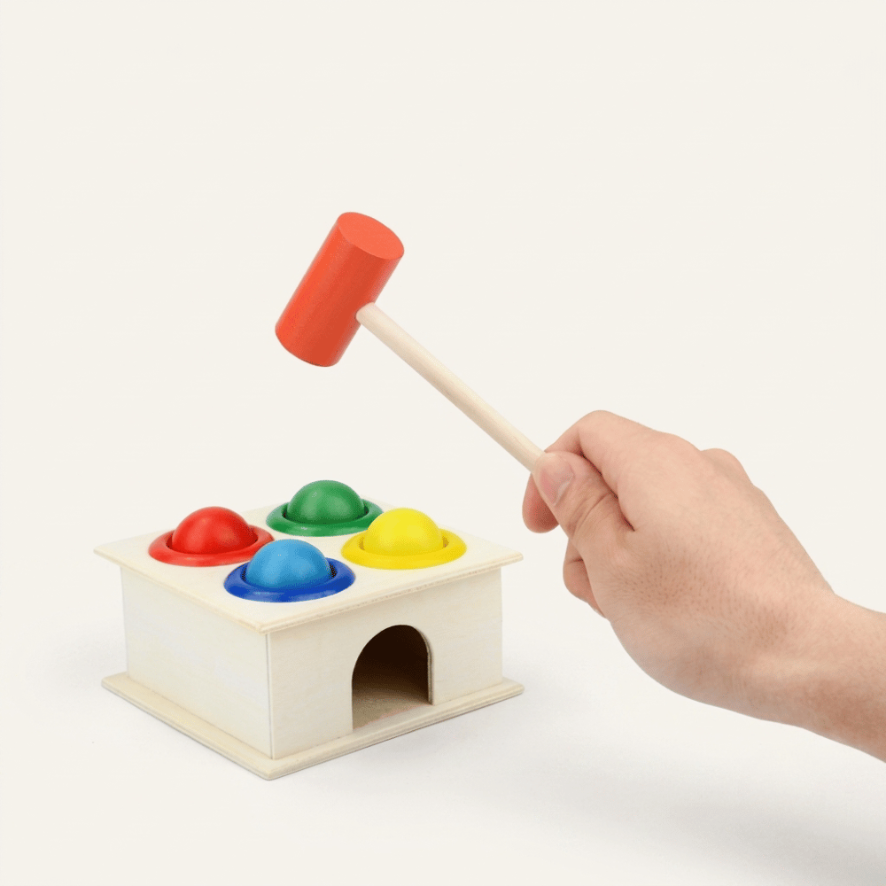 Wooden Hammer & Ball Pounding Toy