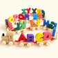 Wooden Alphabet Letters Train