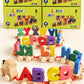 Wooden Alphabet Letters Train